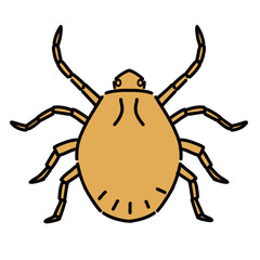 マダニのベクターイラスト