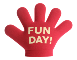 Red palm with a heart symbol, a vector illustration of a human hand gesturing stop