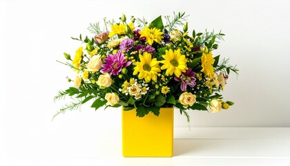 spring flowers in a pot