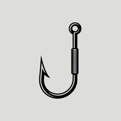 fishing hook vector illustration