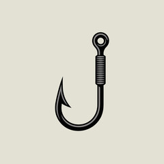 fishing hook vector illustration