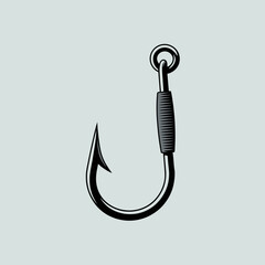 fishing hook vector illustration