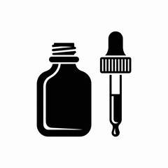 medicine bottle and syringe