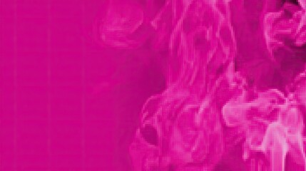 Abstract vibrant pink smoke swirls against a solid pink background