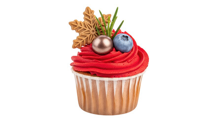Isolated Red Velvet Cupcake