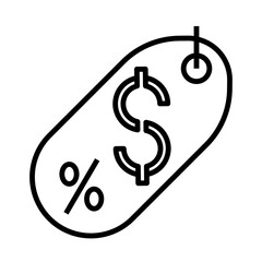 Dollar Discount Badge icon design