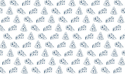 Cheese Slice Seamless Wallpaper – Gourmet Food Vector Background