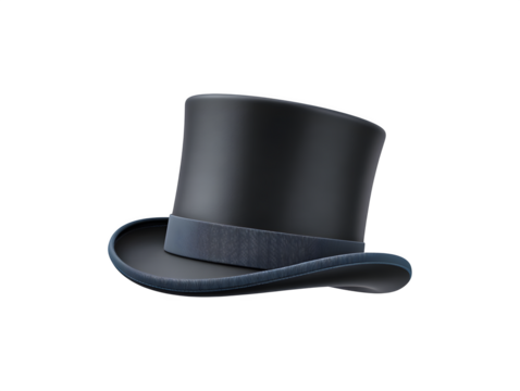 A vibrant red top hat gracefully suspended in mid-air
