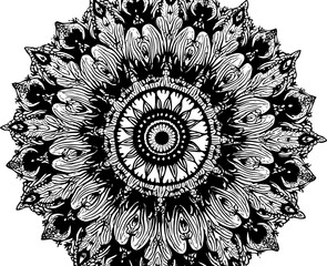 Intricate Floral Mandala Design