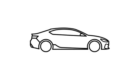 Obraz premium black sports car