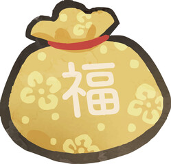 十日戎の縁起物、福袋.eps