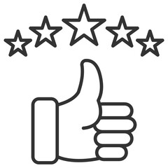 Satisfaction Outline Icon