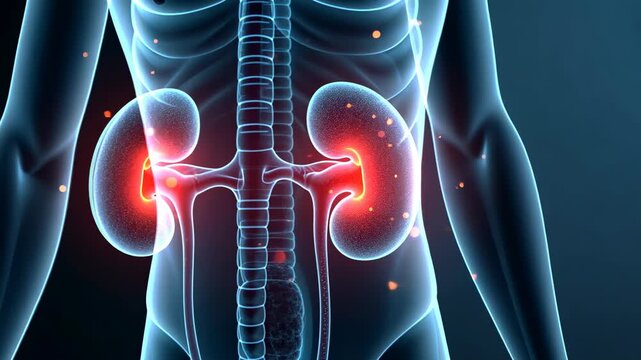 Kidney cancer, tumor growth, renal treatment. Cancer awareness. Kidneys filter blood efficiently. Cancer cells invade organ quickly. Treatment increases survival rates.