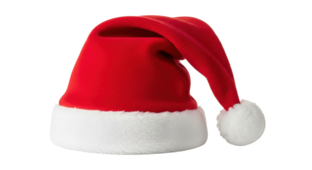 Isolated Red Santa Claus Hat
