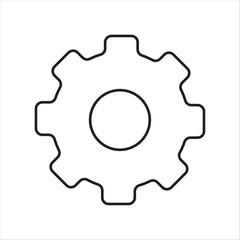 Gear icon, Setting icon vector shape