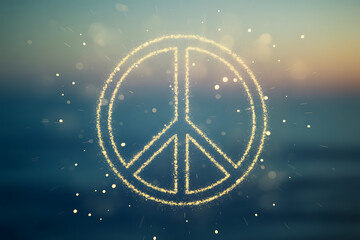 Embrace peace and harmony with this radiant symbol, perfect for promoting unity, social justice, and global understanding in your designs or campaigns