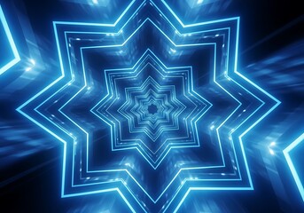 Abstract star tunnel