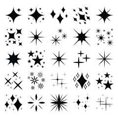 Glitter lighting symbol icon symbol decoration