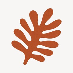 Fototapeta premium Abstract organic leaf illustration.