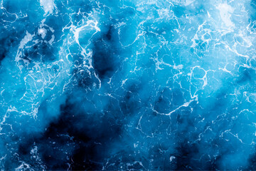 Water surface background. Aerial view of awesome foamy water. Can be used in covers, packaging, posters, textures, cards, art and design projects. Stylish vector illustration.