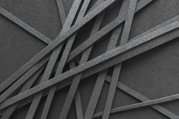 Close-up of messy composition with lines