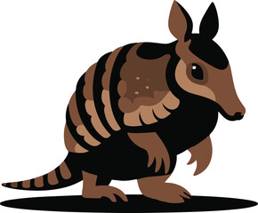 Armadillo illustration for banners and advertisements