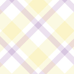 A seamless pastel plaid pattern featuring soft  and lavender intersecting stripes with  accents, perfect for fabric design, wallpapers, and digital backgrounds.