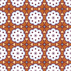 Quirky Doodles Cartoon Cookies geometric seamless pattern