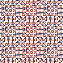 Quirky Doodles Cartoon Cookies geometric seamless pattern