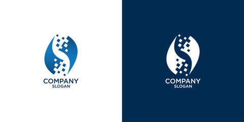 letter s abstract monogram logo vector design