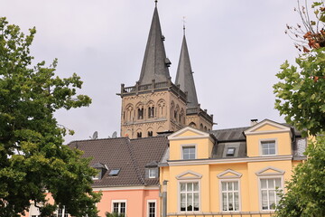 Blick in die Altstadt von Xanten am Niederrhein 