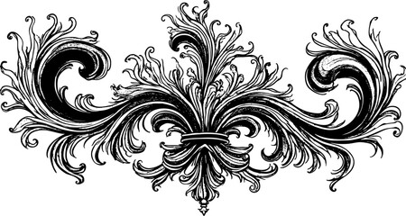 Retro Decorative Swirl Divider Set