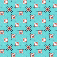 Vibrant Mandala Boho Tiles Fiesta Patterns geometric seamless