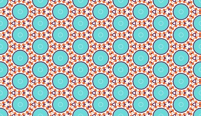 Vibrant Mandala Boho Tiles Fiesta Patterns geometric seamless