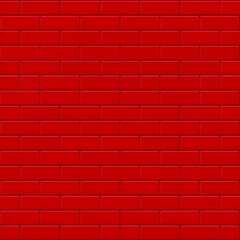 Fototapeta premium Red brick wall pattern (1)
