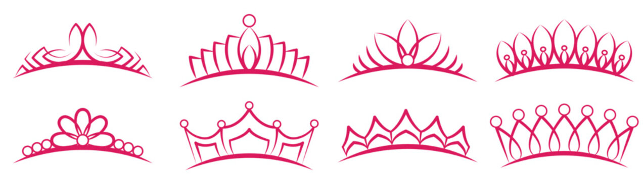 crown pageant set .eps
