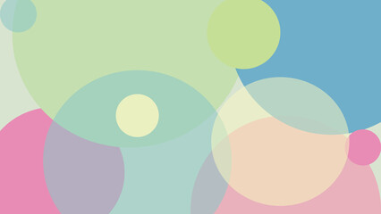 Soft Pastel Abstract Circular Shape Background