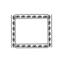 square rose frame icon