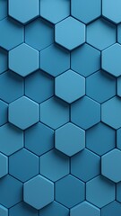 Naklejka premium Modern blue hexagonal pattern