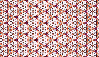 Fiesta Patterns Vibrant Mandala geometric seamless pattern