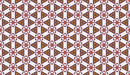 Fiesta Patterns Vibrant Mandala geometric seamless pattern
