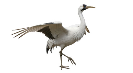Isolated Siberian Crane