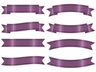 Obraz premium いろいろリボンセット紫紫