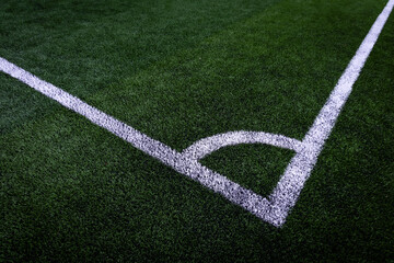 corner of a football field