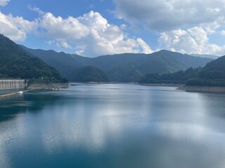 lake and mountains