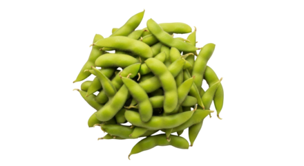 Isolated Edamame Soybeans Pile