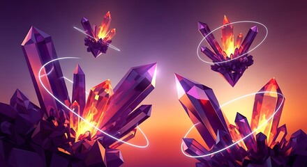 Crystal Cluster Abstract