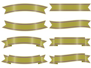 Obraz premium いろいろリボンセット鶯紫