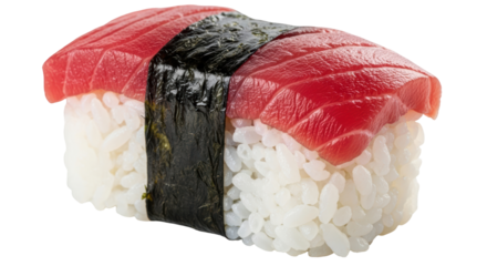 Isolated Tuna Nigiri Sushi