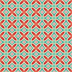 Retro Revival Mid-Century Mod geometric seamless pattern